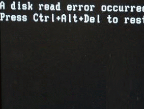 a disk read error occurred解决步骤