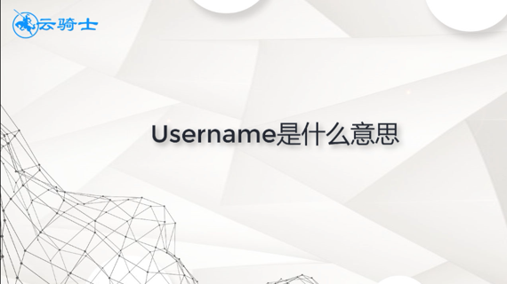 username是什么意思