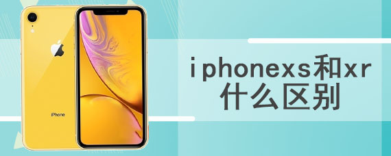 iphonexs和xr什么区别