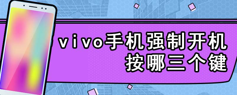 vivo手机强制开机按哪三个键