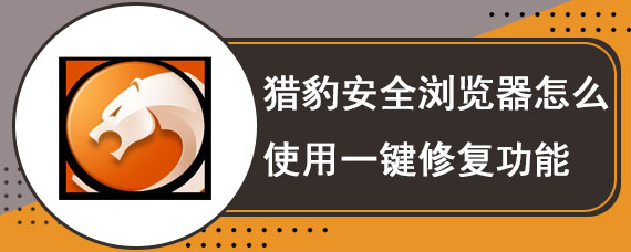 猎豹安全浏览器怎么使用一键修复功能
