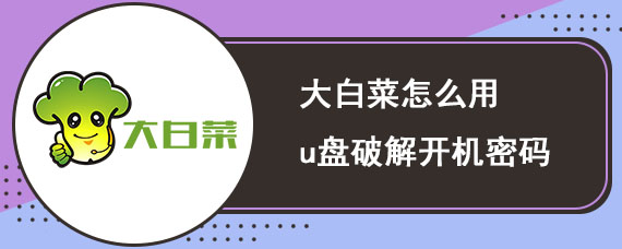 大白菜怎么用u盘破解开机密码