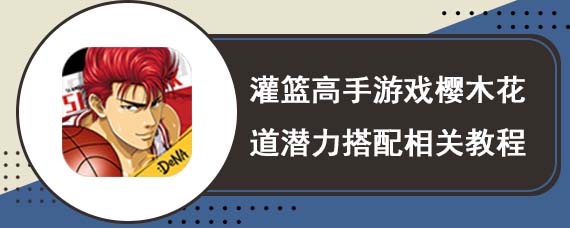 灌篮高手游戏樱木花道潜力搭配相关教程