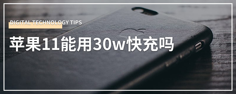 苹果11能用30w快充吗