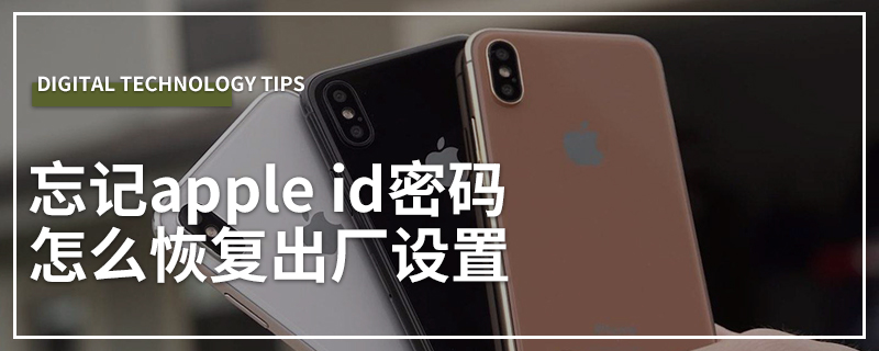 忘记apple id密码怎么恢复出厂设置