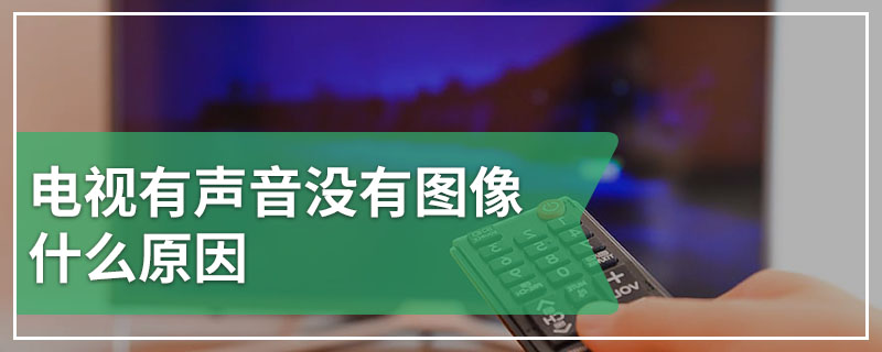 电视有声音没有图像什么原因