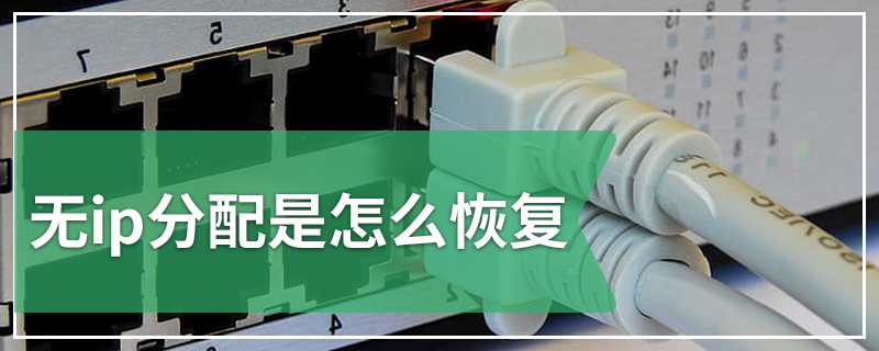 无ip分配是怎么恢复