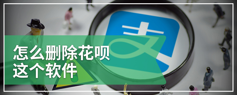 怎么删除花呗这个软件