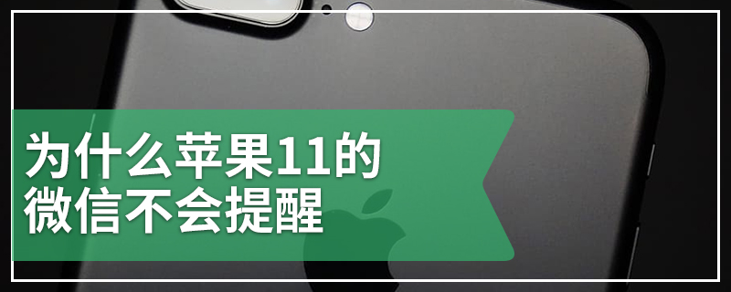 为什么苹果11的微信不会提醒