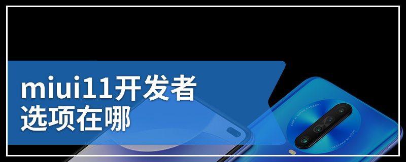 miui11开发者选项在哪