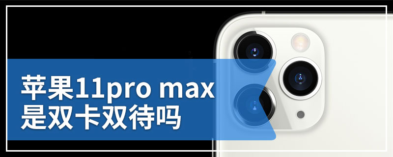 苹果11pro max是双卡双待吗