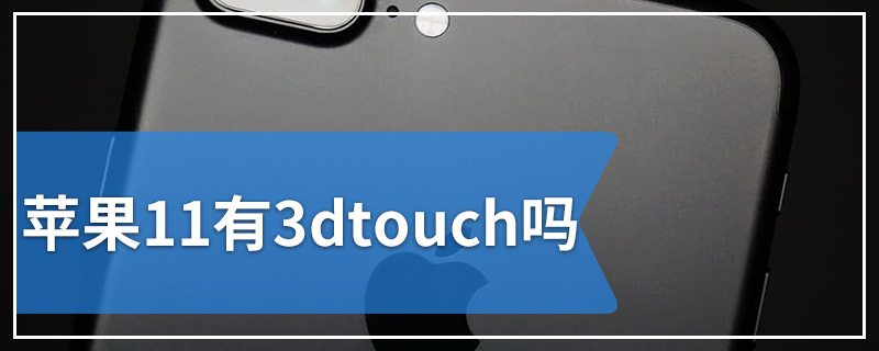 苹果11有3dtouch吗