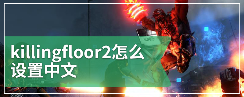 killingfloor2怎么设置中文