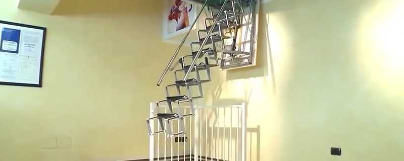 美国老外发明的隐形楼梯，简直太有创意了，真想要一个！