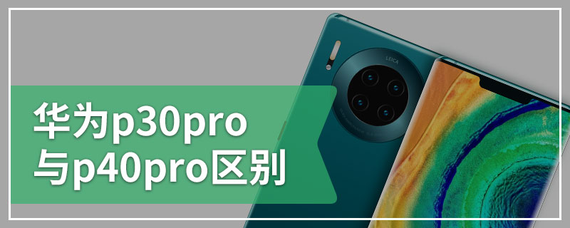 华为p30pro与p40pro区别