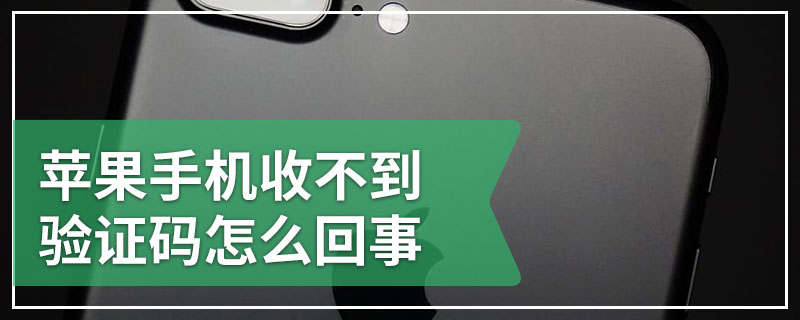 苹果手机收不到验证码怎么回事