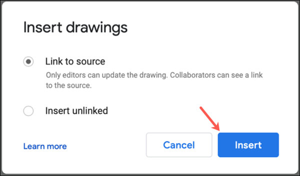 如何将Google绘图嵌入到Google文档中(6)