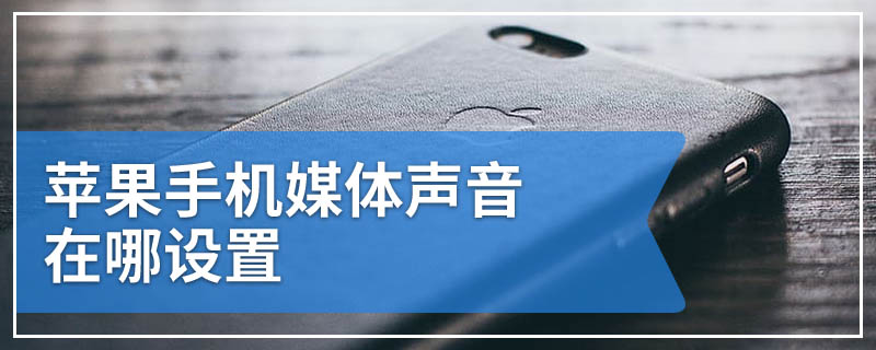 苹果手机媒体声音在哪设置