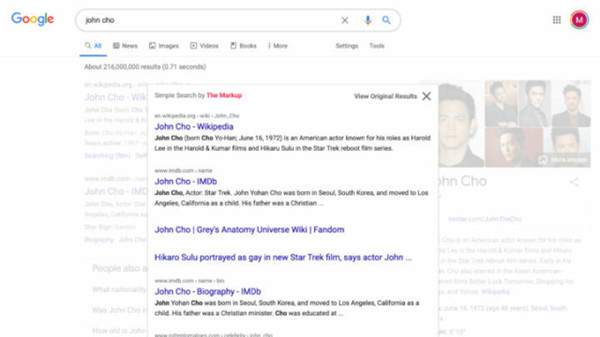 该浏览器扩展程序再次显示1998年的Google搜索