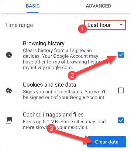 如何在Android版Chrome上清除浏览历史记录(6)
