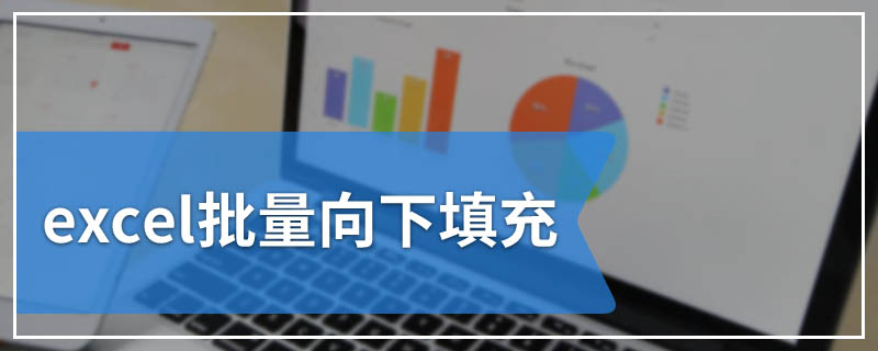 excel批量向下填充