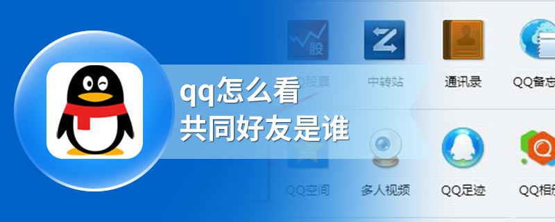 qq怎么看共同好友是谁