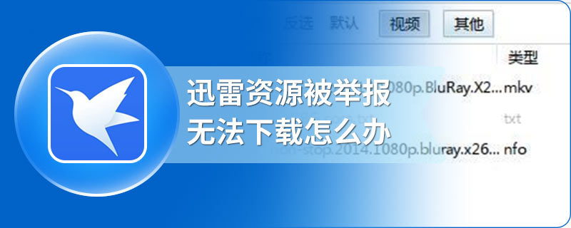 迅雷资源被举报无法下载怎么办