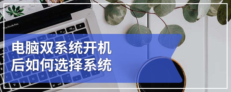 电脑双系统开机后如何选择系统