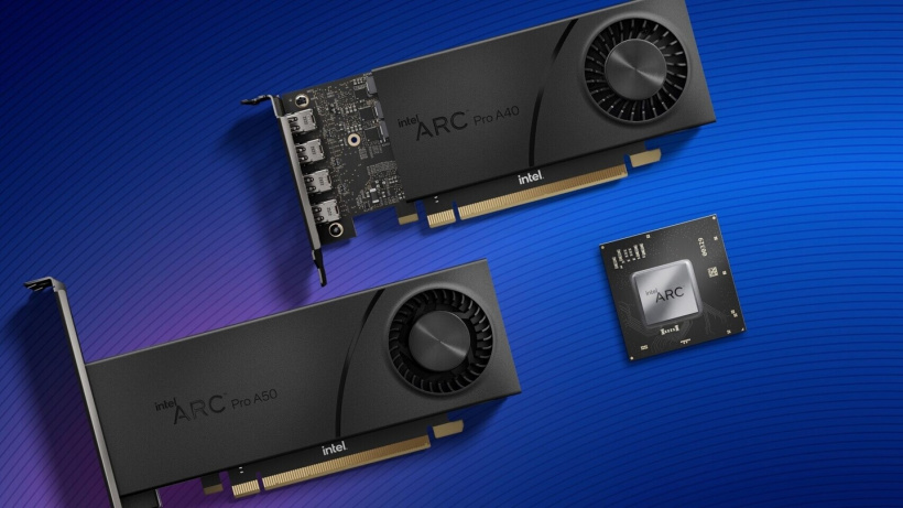 英特尔三款锐炫 Pro 专业显卡参数公布：最高 4.8T 浮点性能，6GB 显存