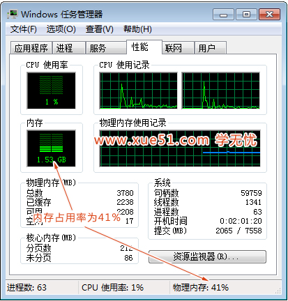 极速重装系统win7后怎么减少内存占用