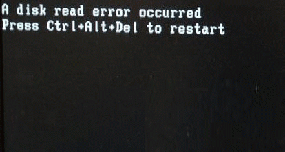 a disk read error occurred解决步骤