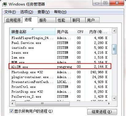 win7中的AliIM.exe是什么进程 