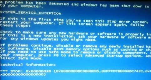 win7出现蓝屏错误代码0x0000003B怎么解决