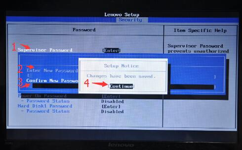 联想bios如何设置超级管理员密码(2)