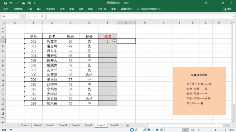 Rank函数怎么用(1)
