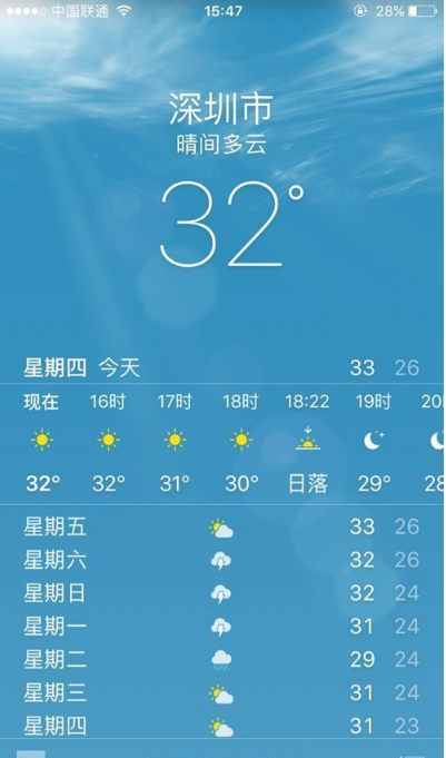 苹果iPhone自带天气已支持定位到区县(1)
