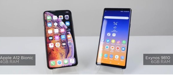 苹果iPhone XS Max与三星Note9性能对比测试结果：苹果获胜