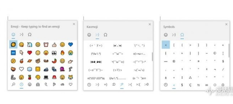 微软Windows10在近期推送的版本中已自带原生颜文字