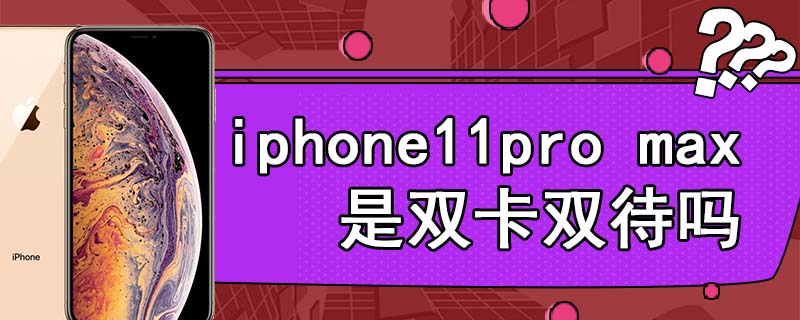 iphone11pro max是双卡双待吗