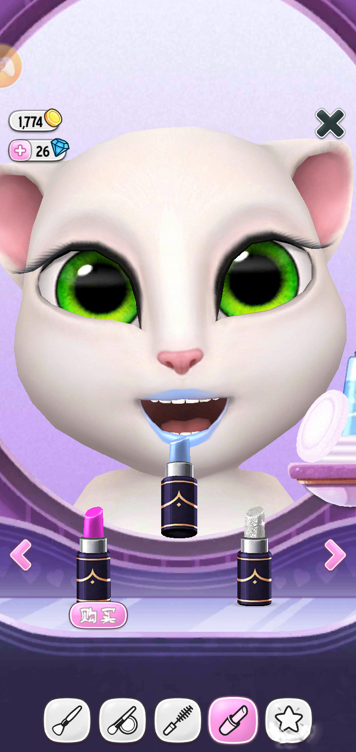 我的安吉拉里如何用口红(5)