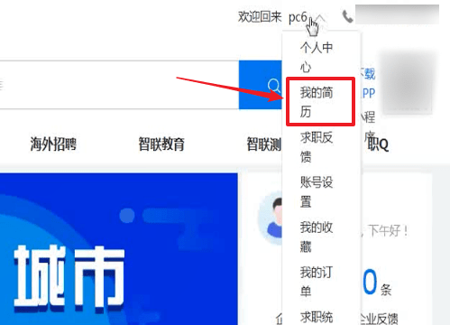 智联招聘怎么上传简历