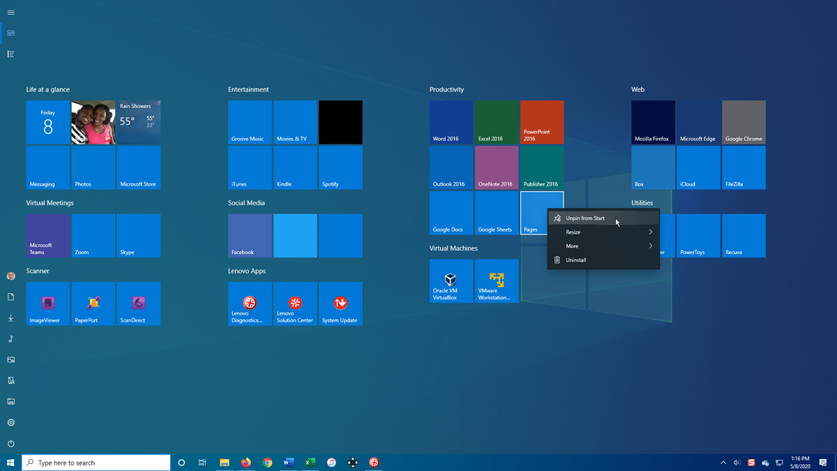 如何在Windows 10中使用和调整开始屏幕(4)