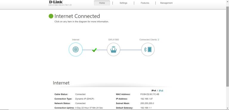 D-Link EXO Mesh AX1500 Wi-Fi 6路由器评测(2)