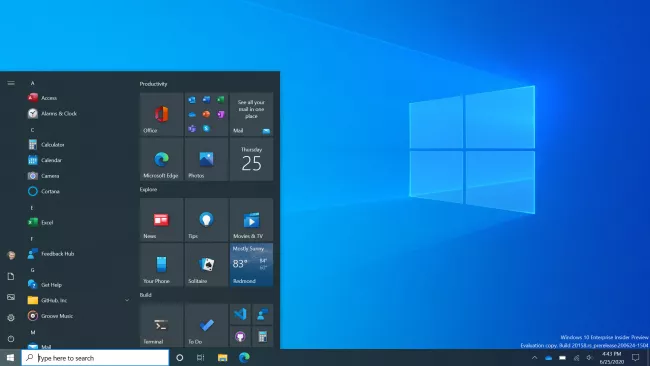 已显示新的Windows 10“开始”菜单正进行测试(2)
