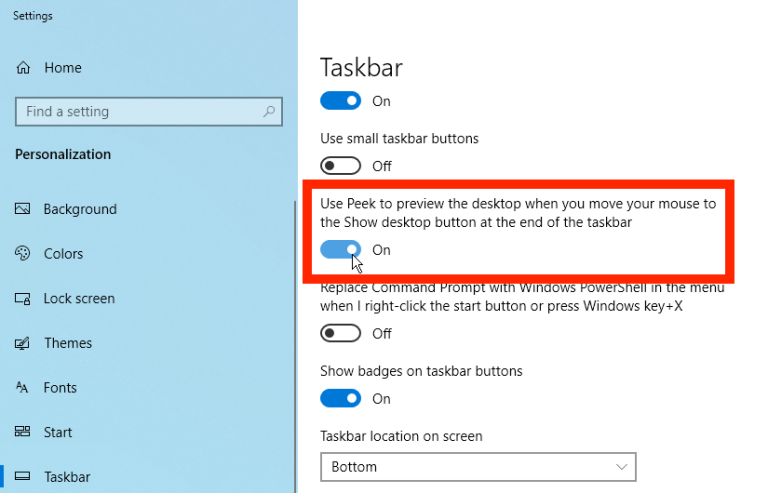 调整Windows 10任务栏的10种方法(7)