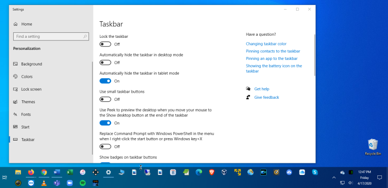 调整Windows 10任务栏的10种方法(8)