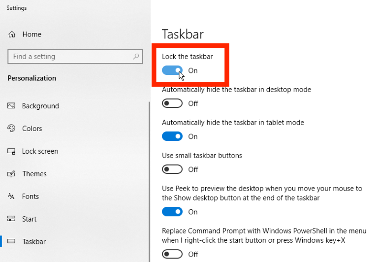 调整Windows 10任务栏的10种方法(9)