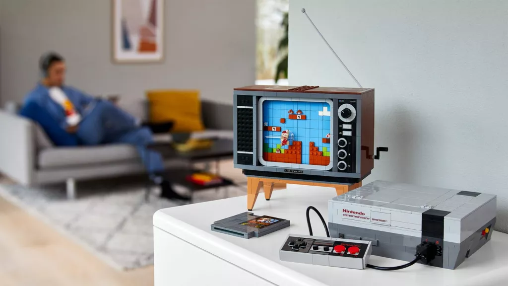 乐高任天堂娱乐系统可让您在由积木制成的电视上“玩”马里奥