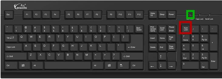电脑键盘打不出数字(1)