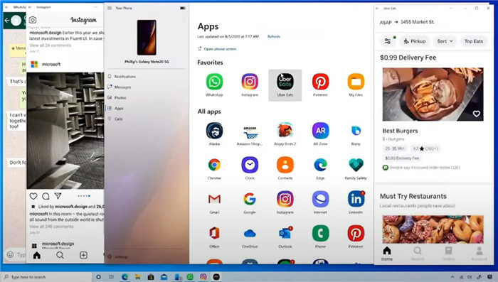 微软和三星向您展示如何将Android应用程序固定到Windows任务栏